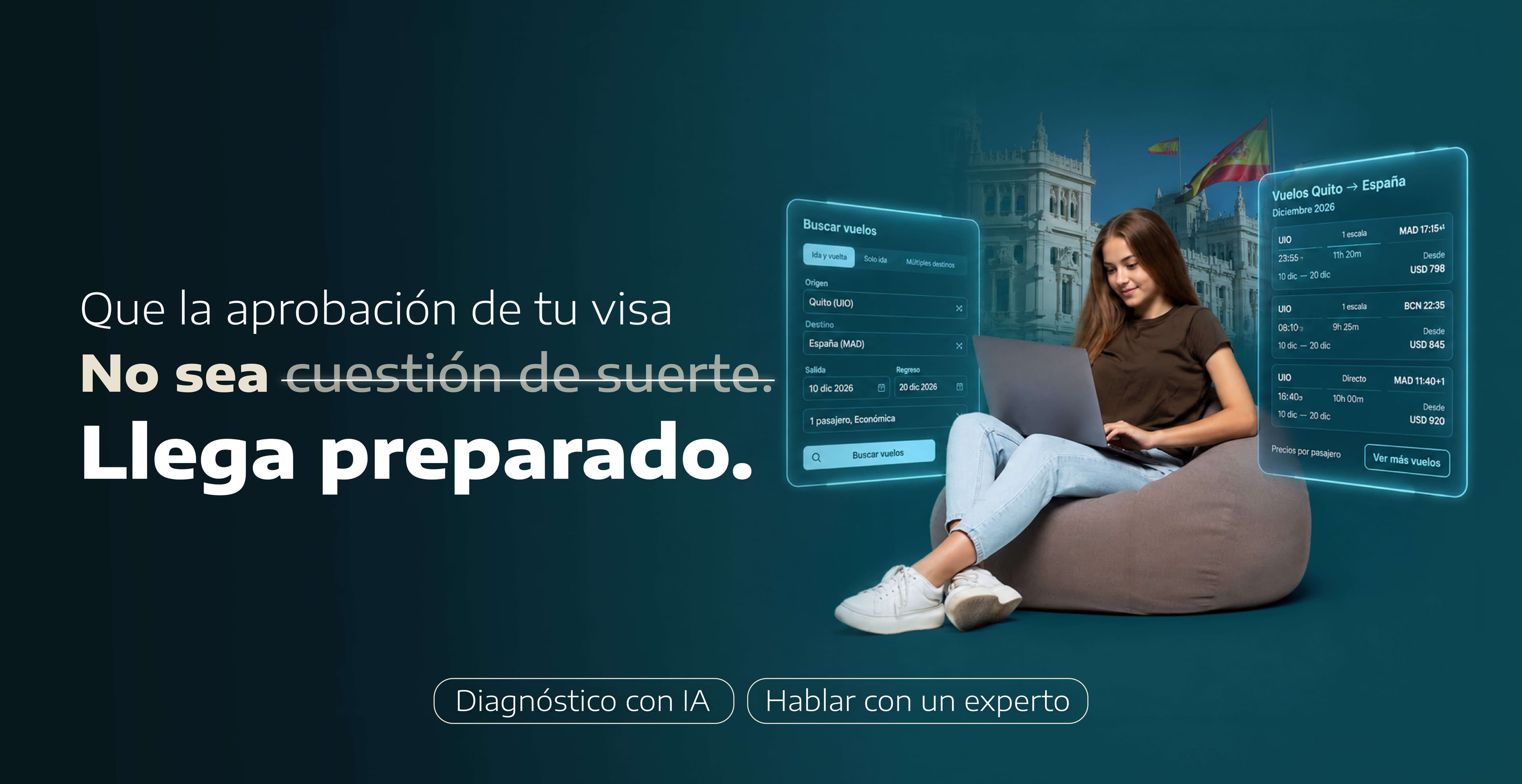 Viajeros con sus pasaportes listos para volar